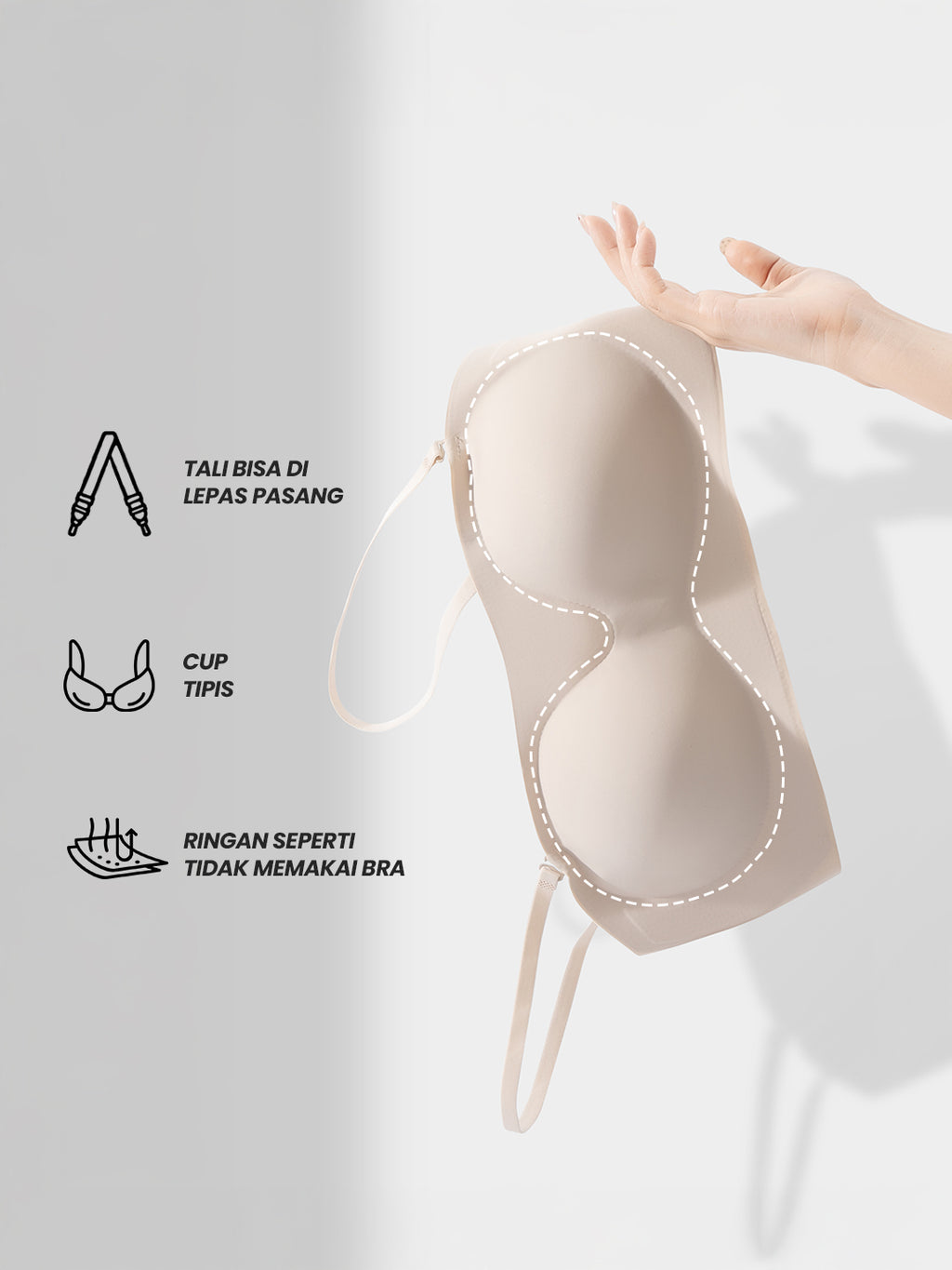 Big Size Strapless Bra #816