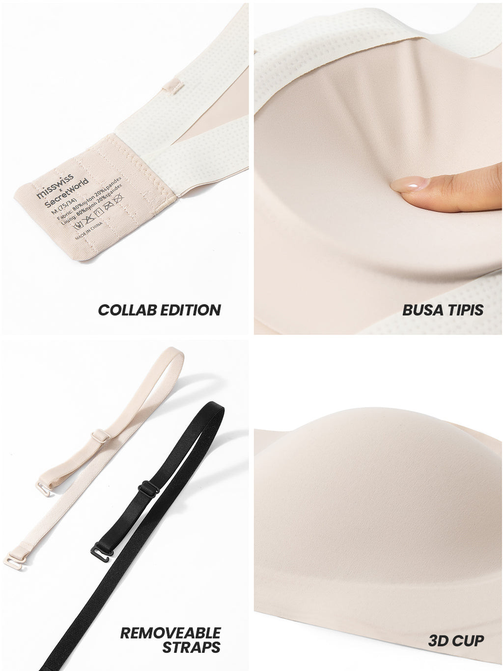 Big Size Strapless Bra #816